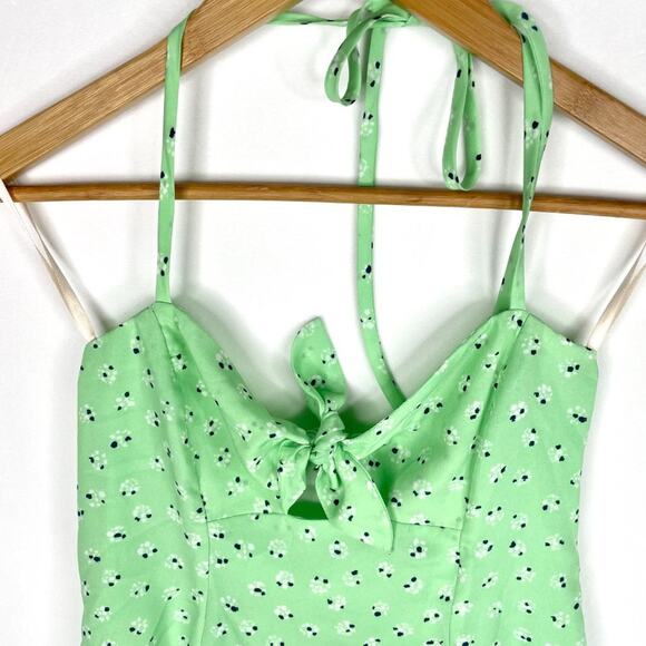 BCBGeneration Green Halter Summer Mini Dress - Picture 3 of 13